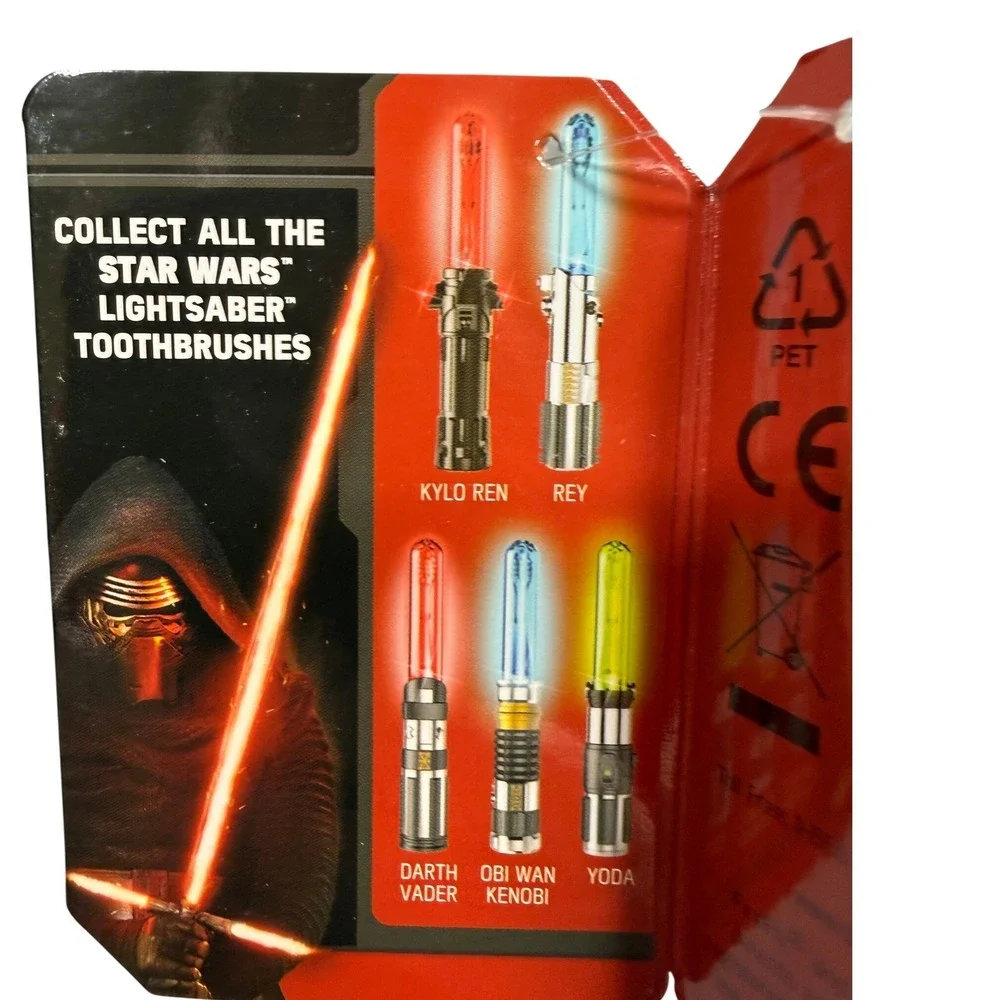 Firefly Star‎ Wars Kylo Ren Lightsaber Light-Up Timer Electronuc Toothbrush NWT